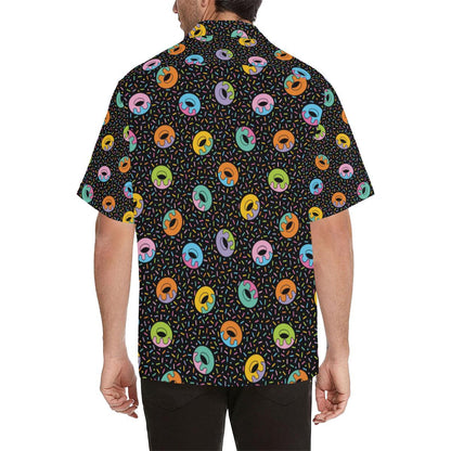 Donut Pattern Print Design DN012 Men Hawaiian Shirt-JorJune