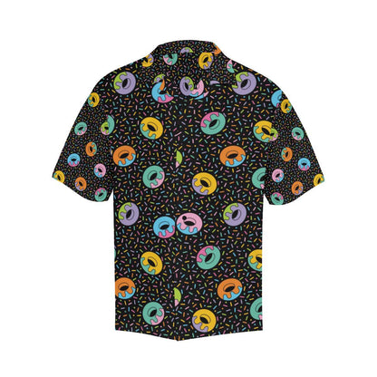 Donut Pattern Print Design DN012 Men Hawaiian Shirt-JorJune