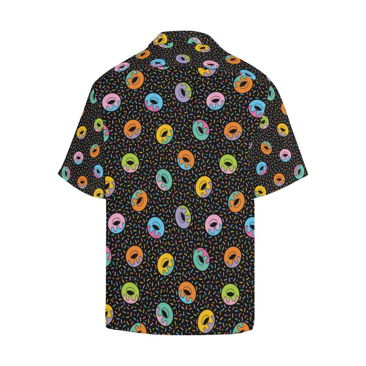 Donut Pattern Print Design DN012 Men Hawaiian Shirt-JorJune