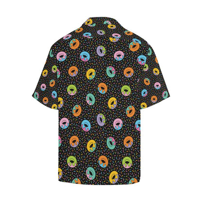 Donut Pattern Print Design DN012 Men Hawaiian Shirt-JorJune