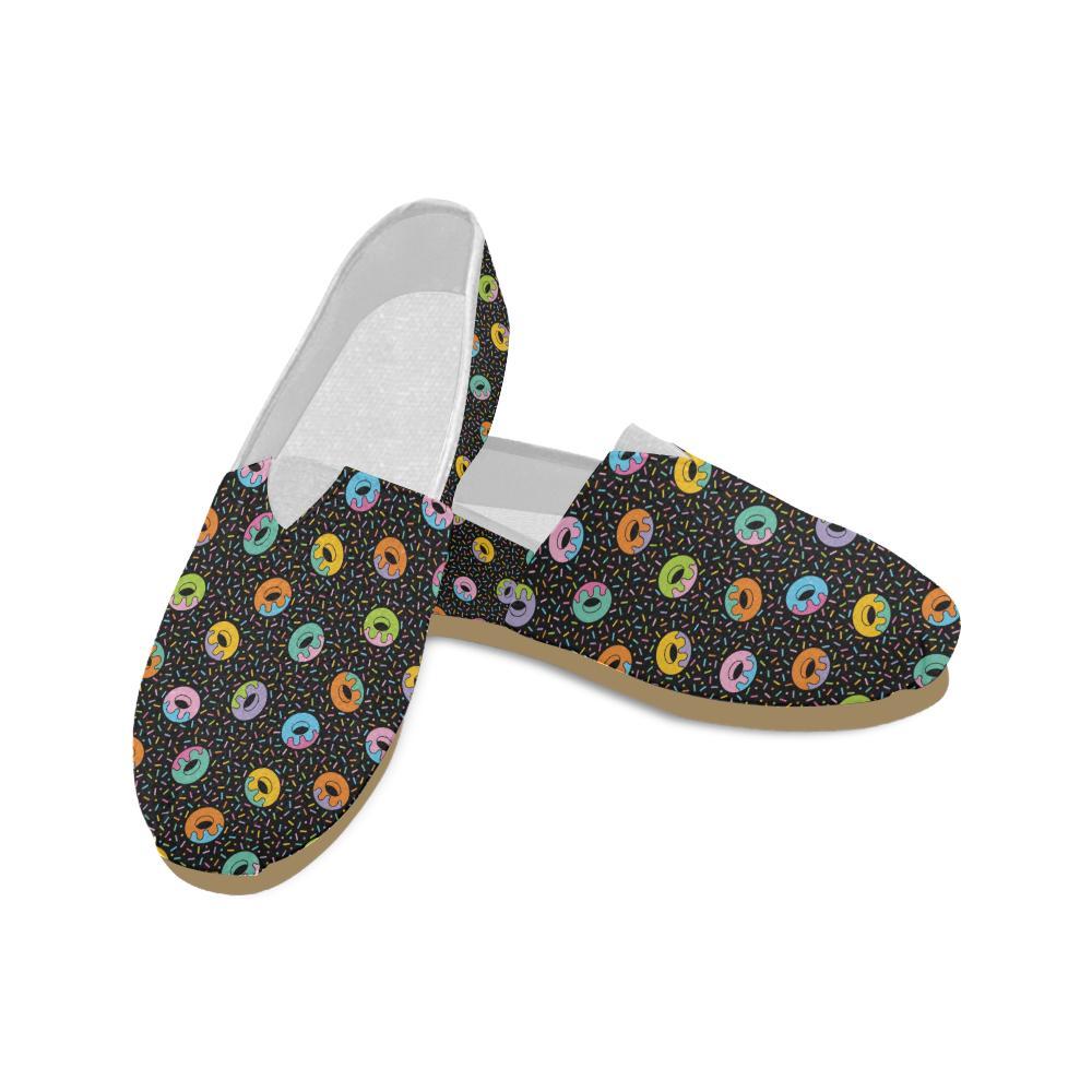 Donut Pattern Print Design DN012 Women Casual Shoes-JorJune.com