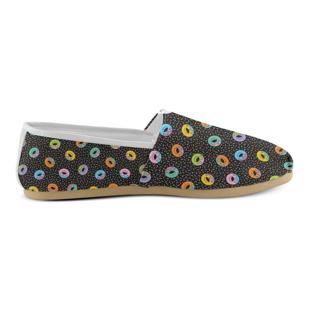 Donut Pattern Print Design DN012 Women Casual Shoes-JorJune.com