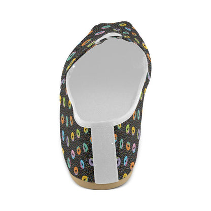 Donut Pattern Print Design DN012 Women Casual Shoes-JorJune.com