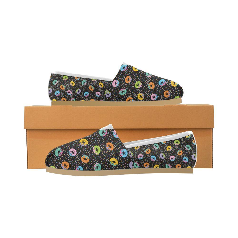 Donut Pattern Print Design DN012 Women Casual Shoes-JorJune.com