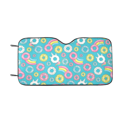 Donut Pattern Print Design DN013 Car Sun Shade-JorJune