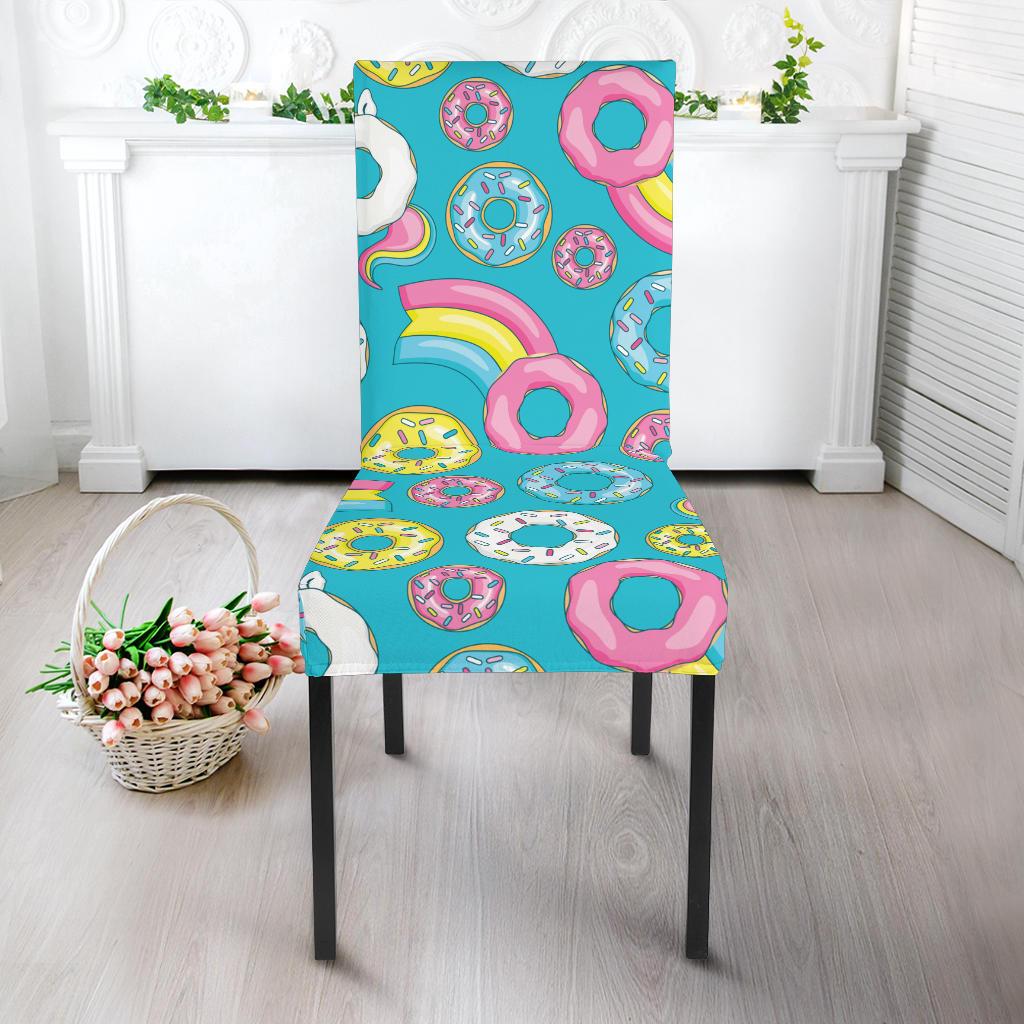 Donut Pattern Print Design DN013 Dining Chair Slipcover-JORJUNE.COM