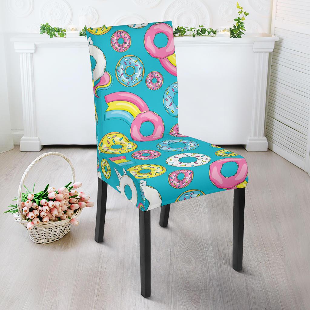 Donut Pattern Print Design DN013 Dining Chair Slipcover-JORJUNE.COM