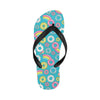 Donut Pattern Print Design DN013 Flip Flops-JorJune