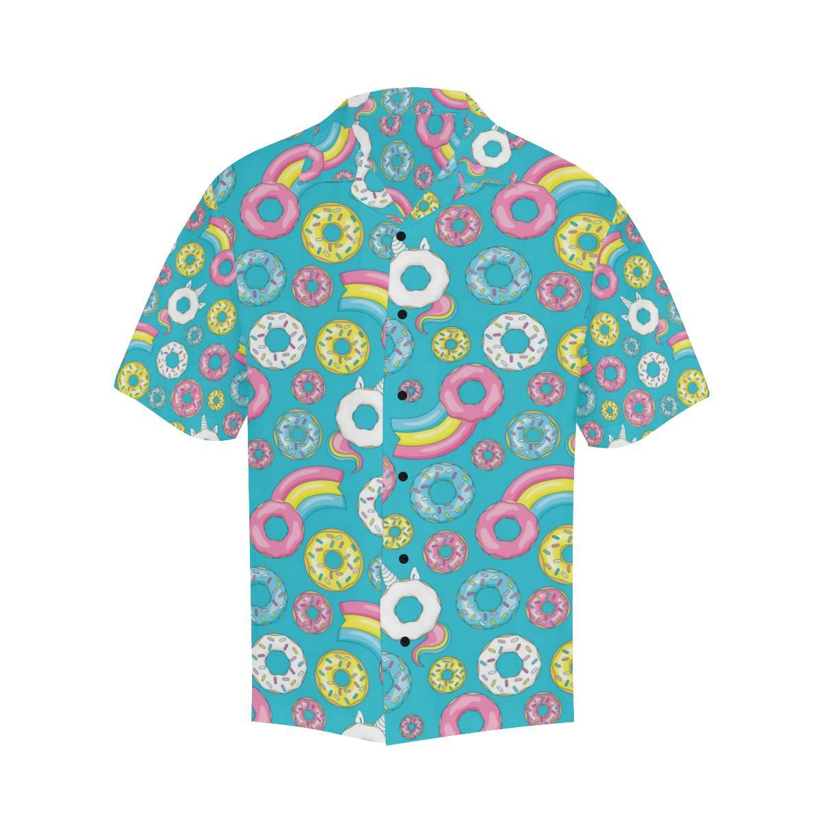 Donut Pattern Print Design DN013 Men Hawaiian Shirt-JorJune
