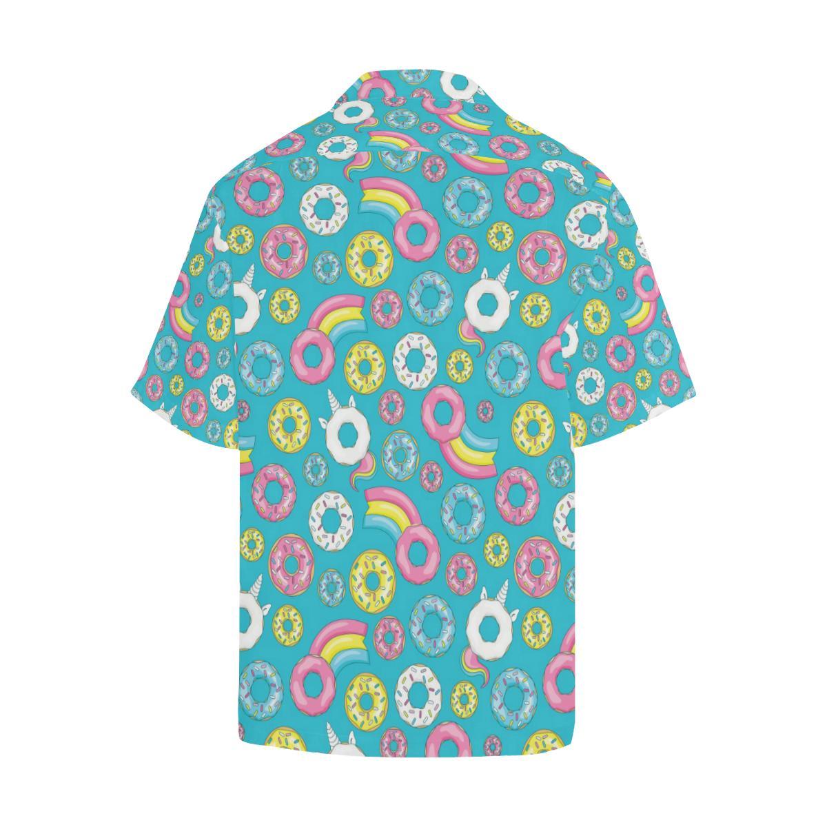 Donut Pattern Print Design DN013 Men Hawaiian Shirt-JorJune