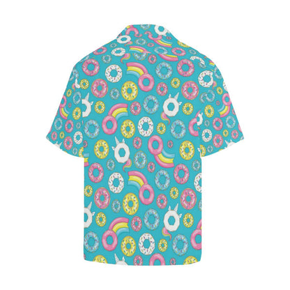 Donut Pattern Print Design DN013 Men Hawaiian Shirt-JorJune