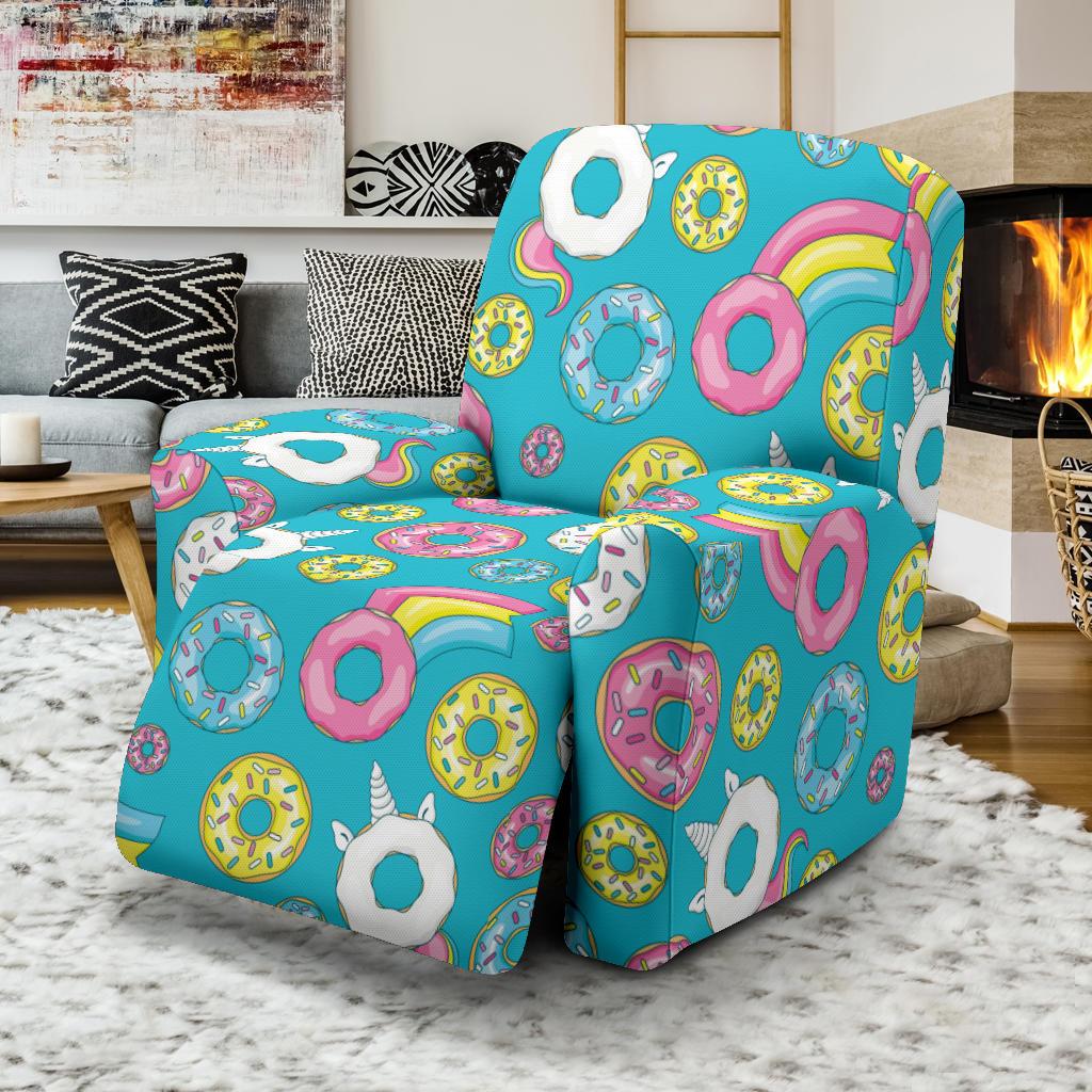 Donut Pattern Print Design DN013 Recliner Slipcover-JORJUNE.COM