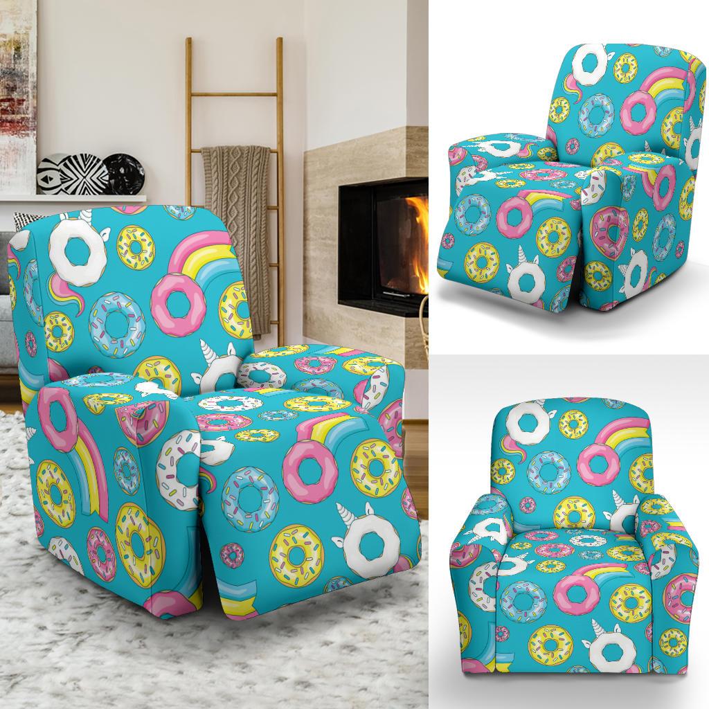 Donut Pattern Print Design DN013 Recliner Slipcover-JORJUNE.COM
