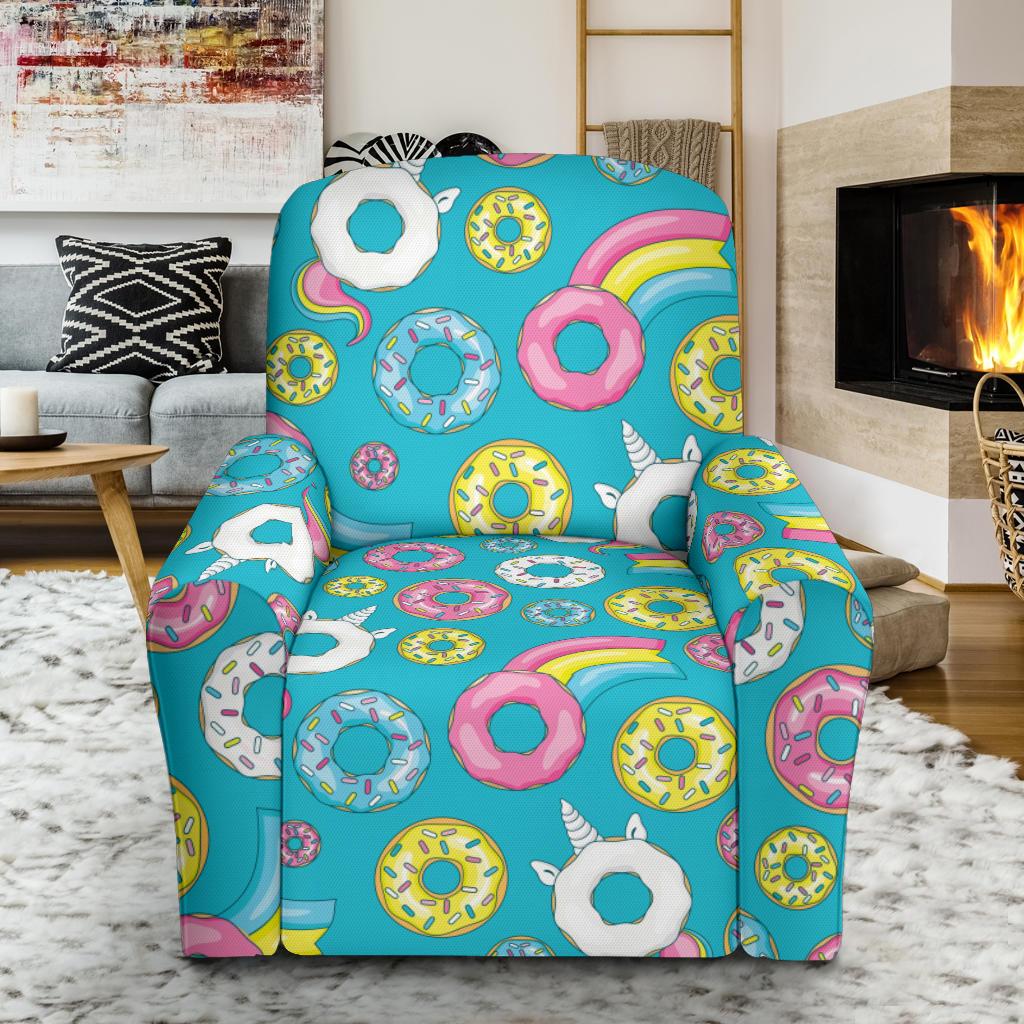Donut Pattern Print Design DN013 Recliner Slipcover-JORJUNE.COM
