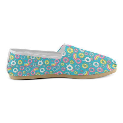 Donut Pattern Print Design DN013 Women Casual Shoes-JorJune.com