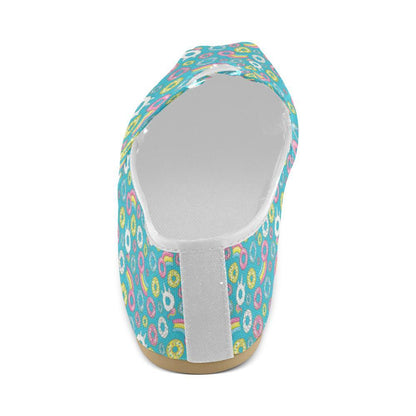 Donut Pattern Print Design DN013 Women Casual Shoes-JorJune.com