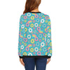Donut Pattern Print Design DN013 Women Long Sleeve Sweatshirt-JorJune