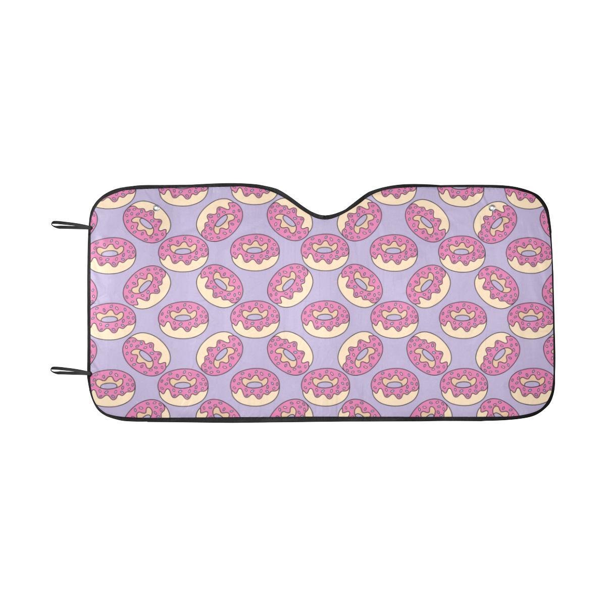 Donut Pattern Print Design DN015 Car Sun Shade-JorJune