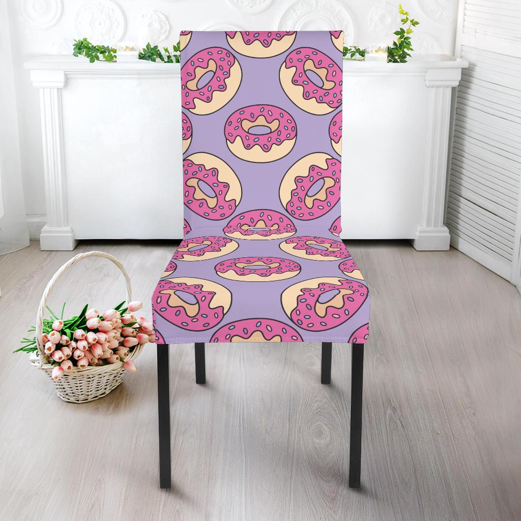 Donut Pattern Print Design DN015 Dining Chair Slipcover-JORJUNE.COM