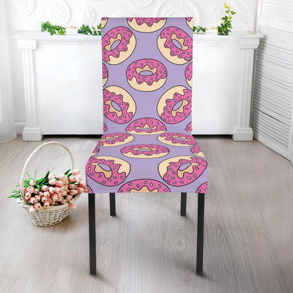 Donut Pattern Print Design DN015 Dining Chair Slipcover-JORJUNE.COM