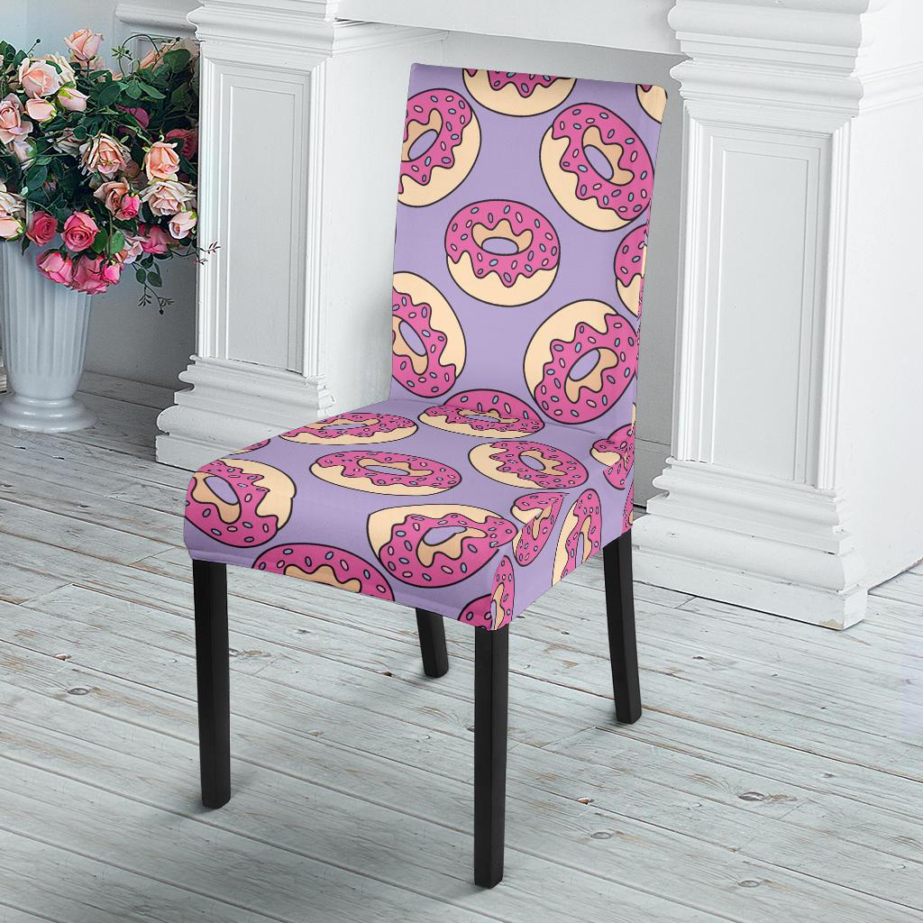 Donut Pattern Print Design DN015 Dining Chair Slipcover-JORJUNE.COM