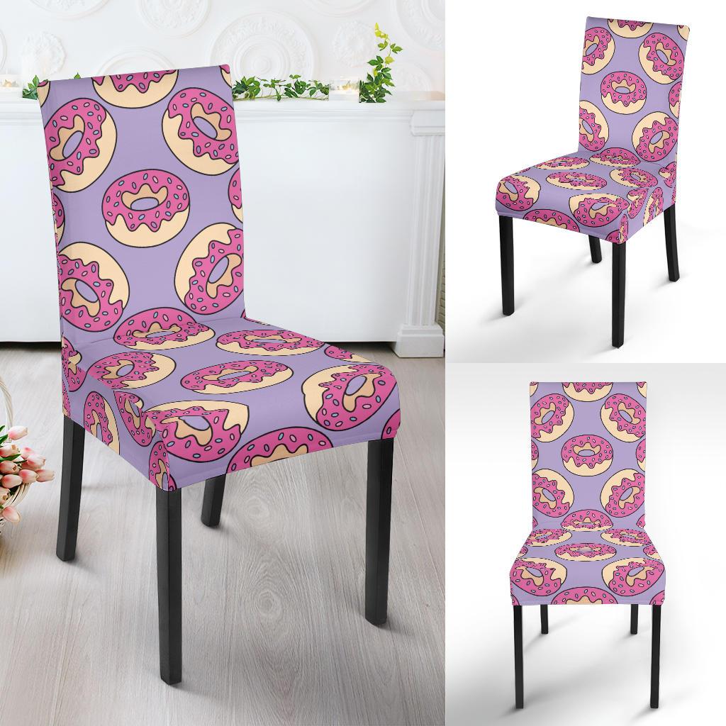 Donut Pattern Print Design DN015 Dining Chair Slipcover-JORJUNE.COM