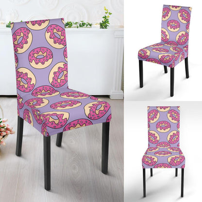Donut Pattern Print Design DN015 Dining Chair Slipcover-JORJUNE.COM