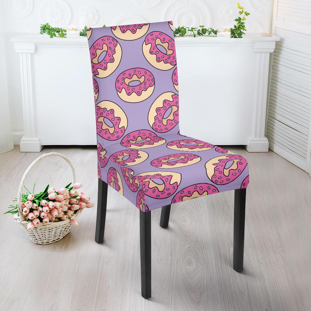 Donut Pattern Print Design DN015 Dining Chair Slipcover-JORJUNE.COM