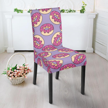 Donut Pattern Print Design DN015 Dining Chair Slipcover-JORJUNE.COM