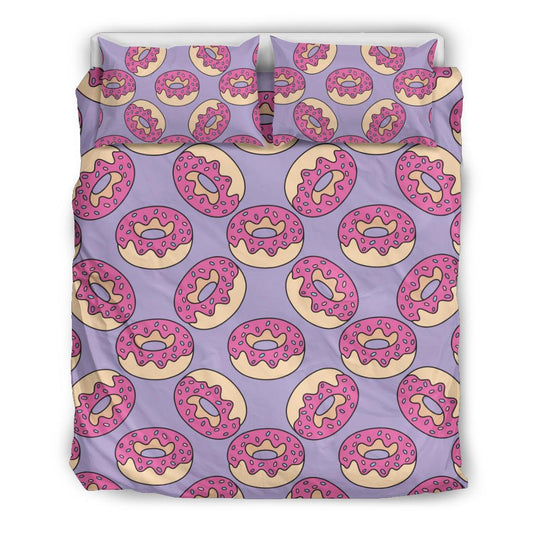Donut Pattern Print Design DN015 Duvet Cover Bedding Set-JORJUNE.COM