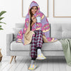 Donut Pattern Print Design DN015 Hooded Blanket-JORJUNE.COM