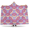 Donut Pattern Print Design DN015 Hooded Blanket-JORJUNE.COM