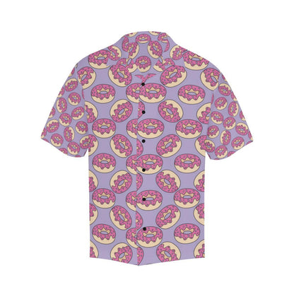 Donut Pattern Print Design DN015 Men Hawaiian Shirt-JorJune