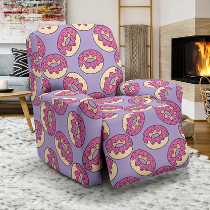 Donut Pattern Print Design DN015 Recliner Slipcover-JORJUNE.COM