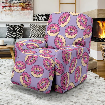Donut Pattern Print Design DN015 Recliner Slipcover-JORJUNE.COM