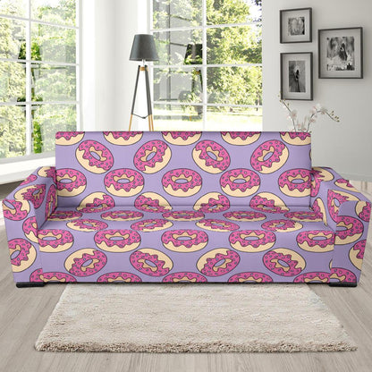 Donut Pattern Print Design DN015 Sofa Slipcover-JORJUNE.COM