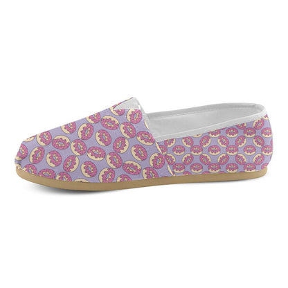 Donut Pattern Print Design DN015 Women Casual Shoes-JorJune.com