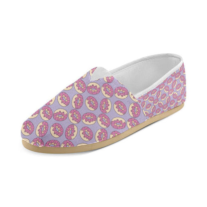 Donut Pattern Print Design DN015 Women Casual Shoes-JorJune.com