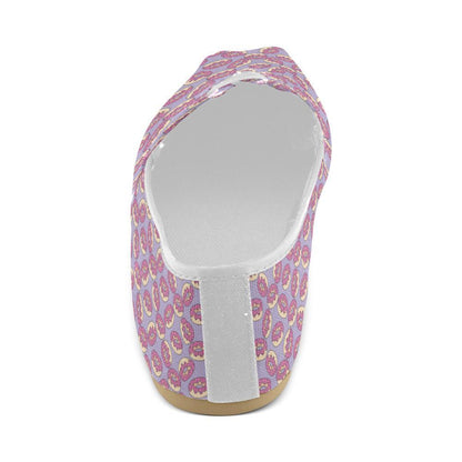 Donut Pattern Print Design DN015 Women Casual Shoes-JorJune.com