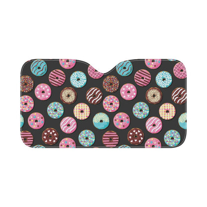 Donut Pattern Print Design DN02 Car Sun Shade-JorJune