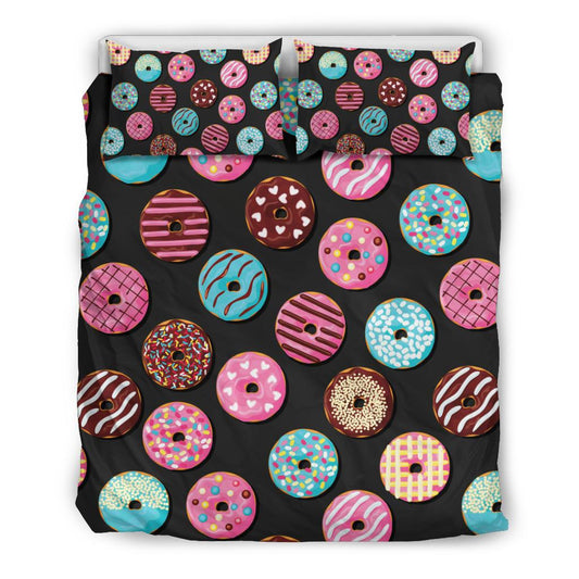 Donut Pattern Print Design DN02 Duvet Cover Bedding Set-JORJUNE.COM