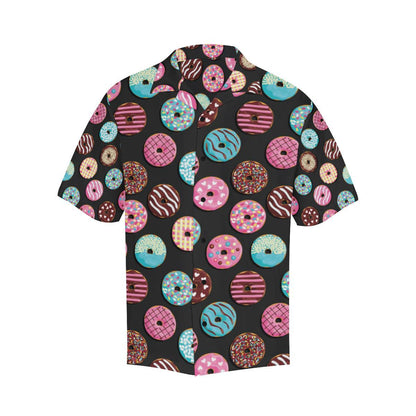 Donut Pattern Print Design DN02 Men Hawaiian Shirt-JorJune