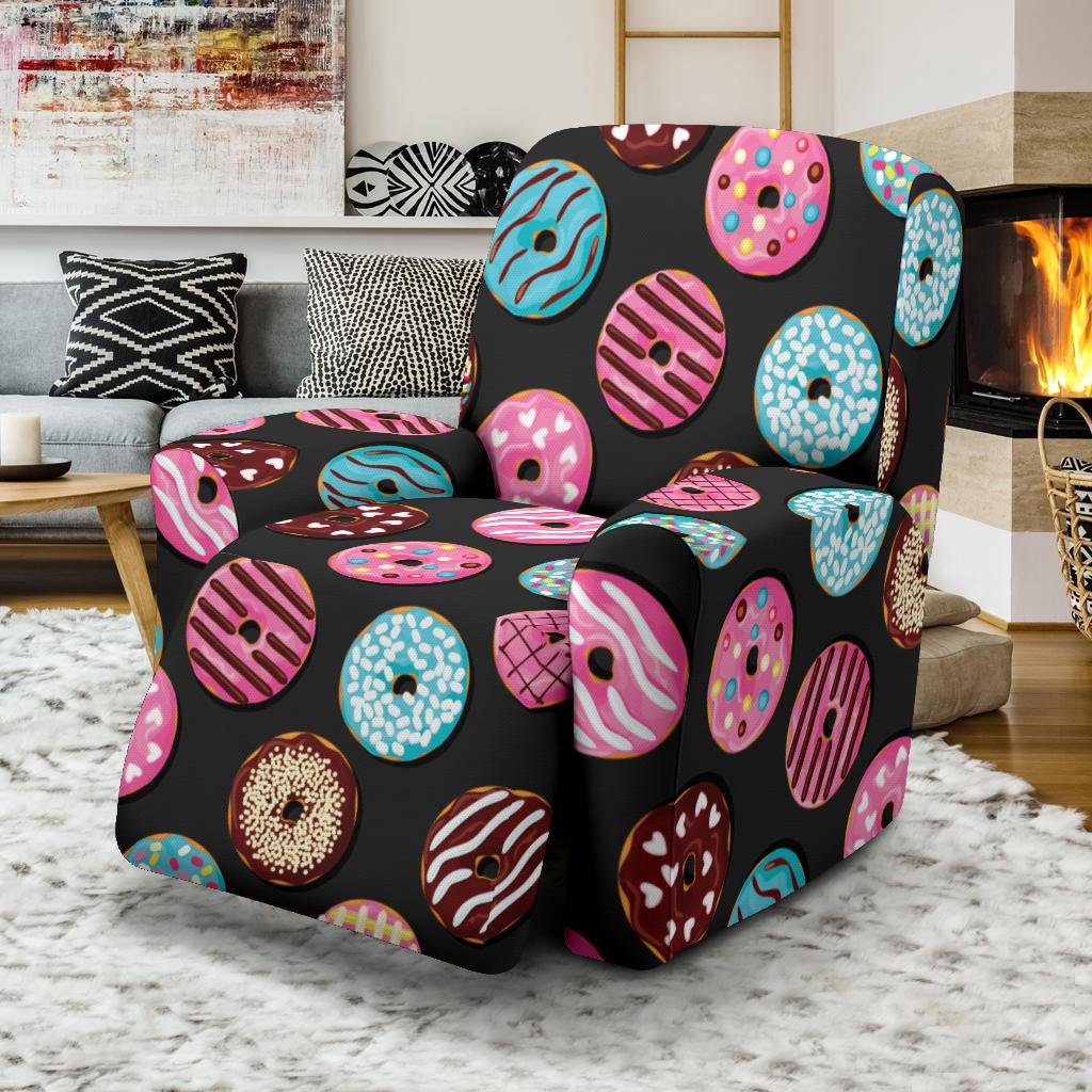 Donut Pattern Print Design DN02 Recliner Slipcover-JORJUNE.COM
