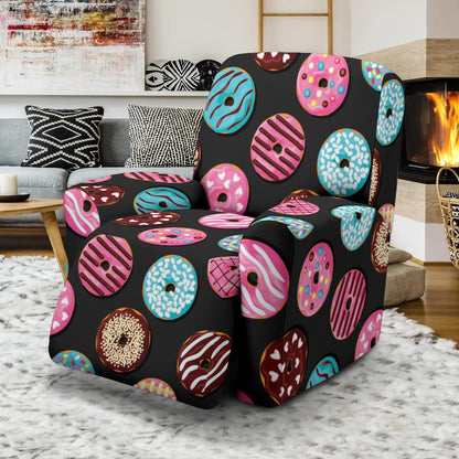 Donut Pattern Print Design DN02 Recliner Slipcover-JORJUNE.COM