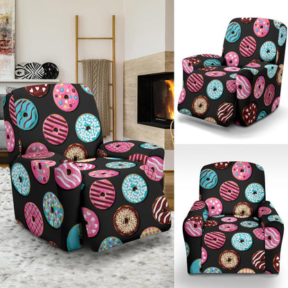 Donut Pattern Print Design DN02 Recliner Slipcover-JORJUNE.COM
