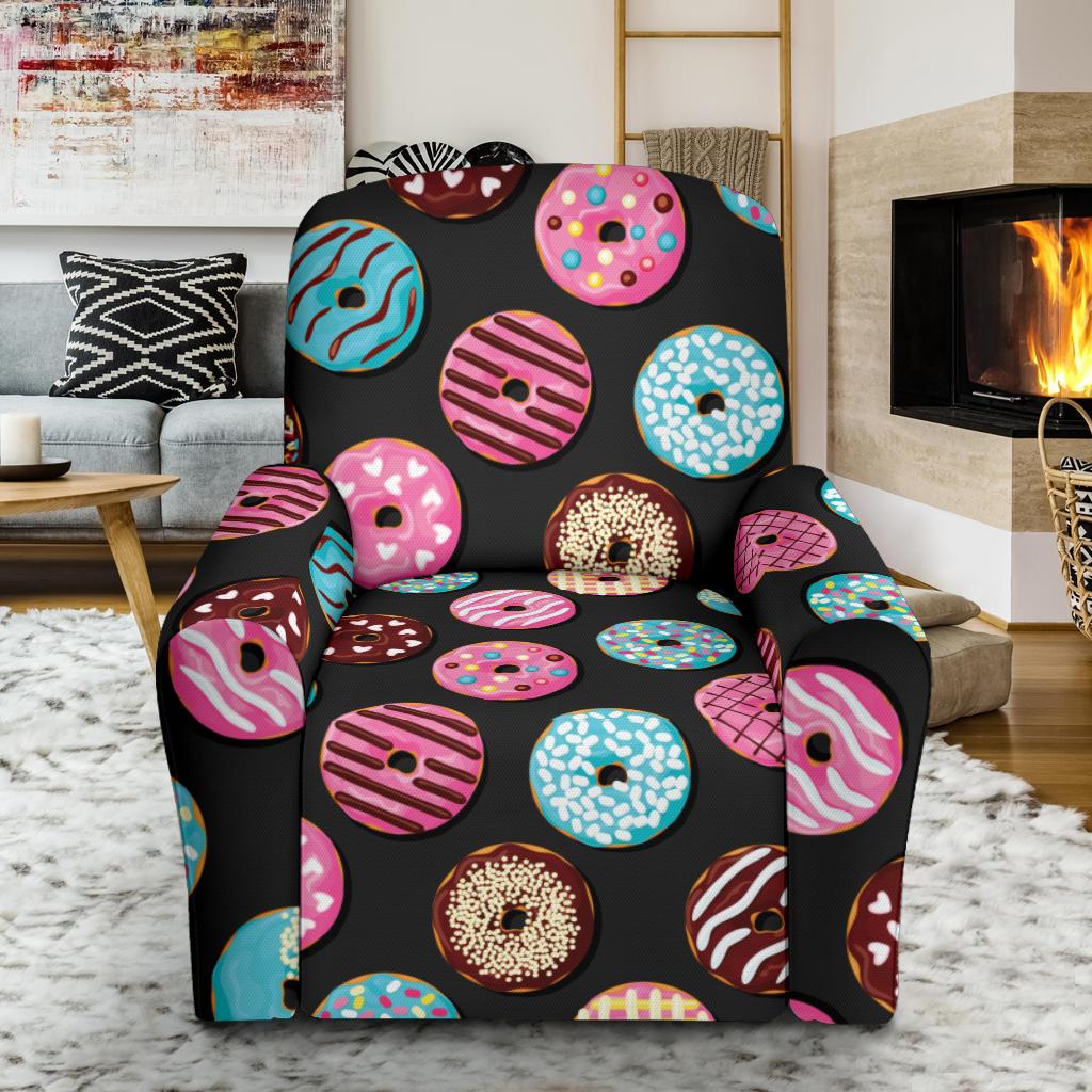 Donut Pattern Print Design DN02 Recliner Slipcover-JORJUNE.COM