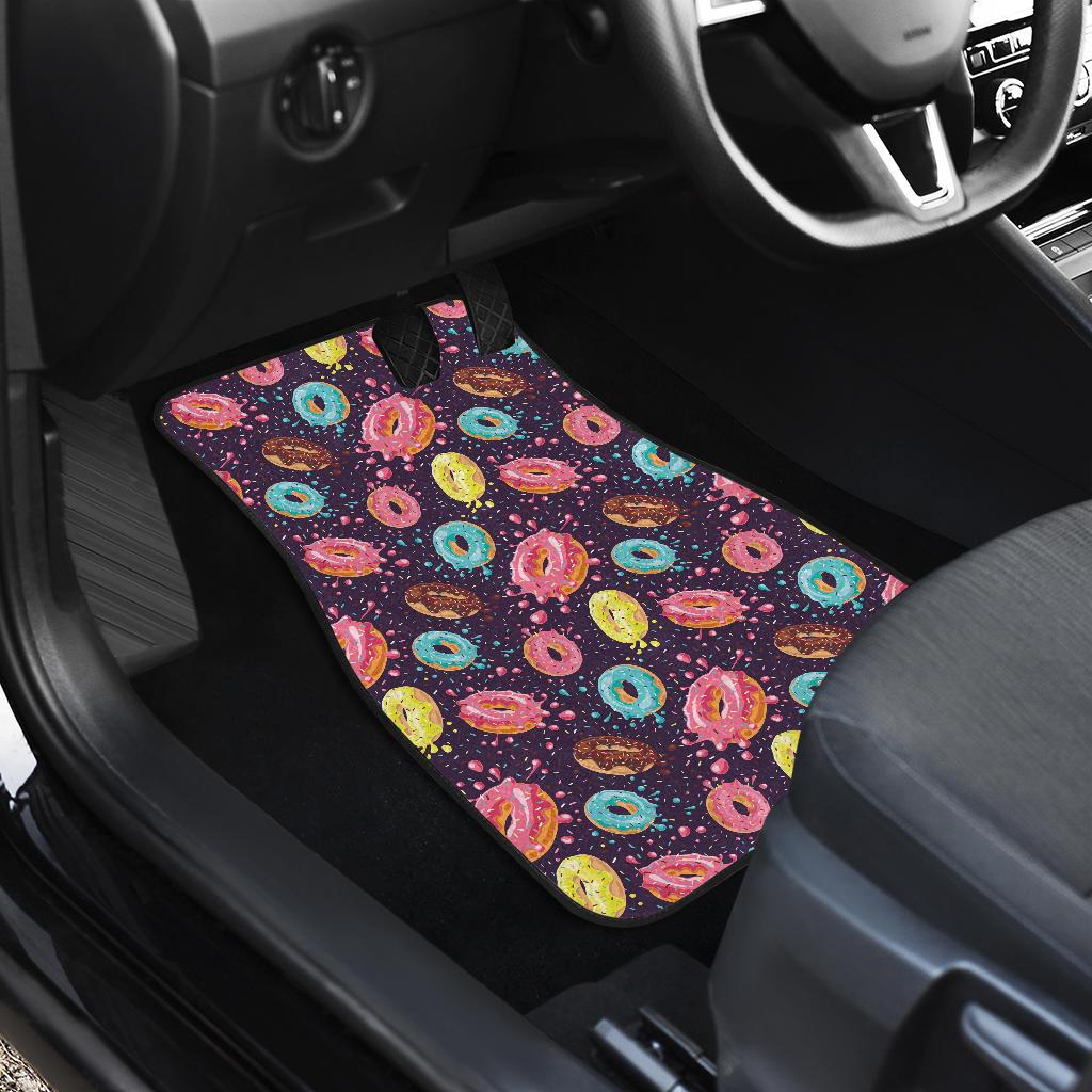 Donut Pattern Print Design DN03 Car Floor Mats-JorJune