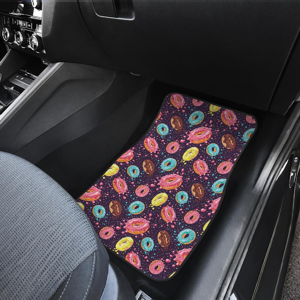 Donut Pattern Print Design DN03 Car Floor Mats-JorJune