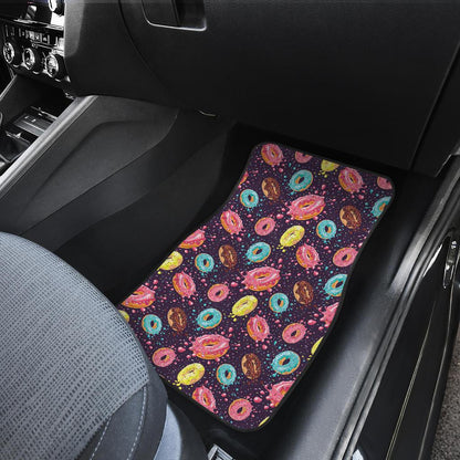 Donut Pattern Print Design DN03 Car Floor Mats-JorJune