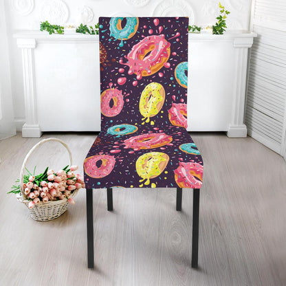 Donut Pattern Print Design DN03 Dining Chair Slipcover-JORJUNE.COM